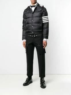 Thom Browne 4-bar Matte Nylon Bomber