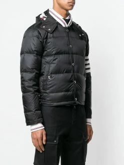 Thom Browne 4-bar Matte Nylon Bomber