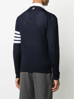 Thom Browne fine merino wool V-neck jumper