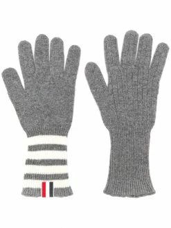 Thom Browne 4-bar Cashmere Gloves