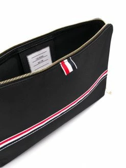 Thom Browne Rwb Webbing Large Gusset Folio