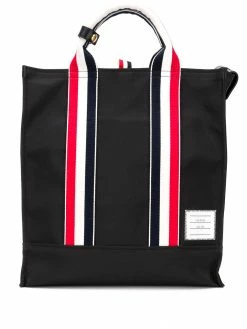 Thom Browne grosgrain stripe tote bag