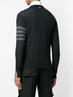 Thom Browne fine merino wool V-neck cardigan