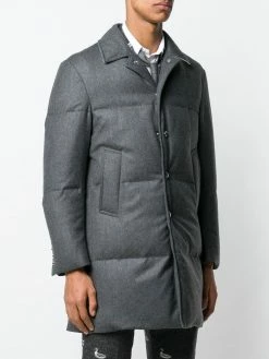 Thom Browne Wool Flannel Bal Collar Overcoat down coats of men 7 Thom Browne Wool Flannel Bal Collar Overcoat