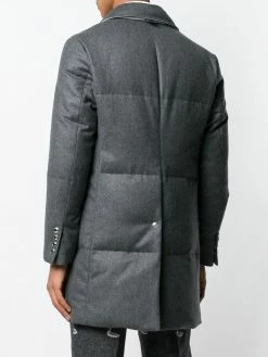 Thom Browne Wool Flannel Bal Collar Overcoat down coats of men 8 Thom Browne Wool Flannel Bal Collar Overcoat