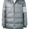 Thom Browne 4-bar Matte Nylon Coat