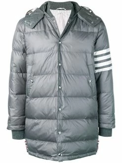 Thom Browne 4-bar Matte Nylon Coat