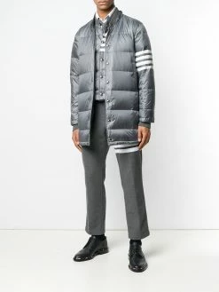 Thom Browne 4-bar Matte Nylon Coat