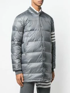 Thom Browne 4 bar Matte Nylon Coat parkas of men 8 Thom Browne 4-bar Matte Nylon Coat