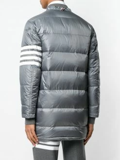 Thom Browne 4 bar Matte Nylon Coat parkas of men 9 Thom Browne 4-bar Matte Nylon Coat