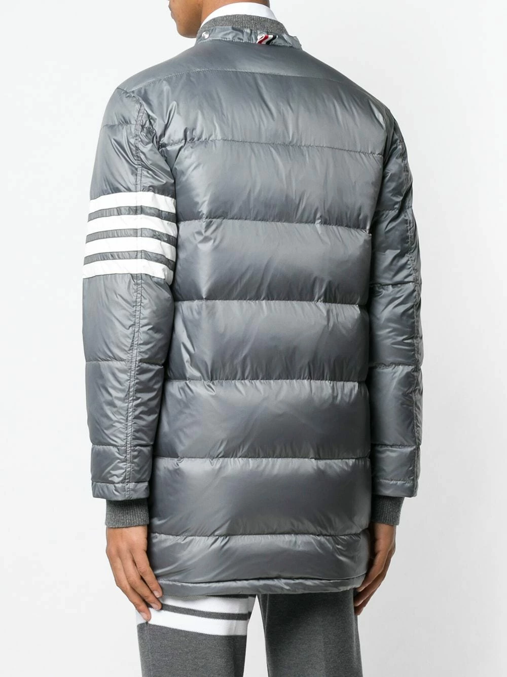 Thom Browne 4 bar Matte Nylon Coat parkas of men 4 Thom Browne 4-bar Matte Nylon Coat