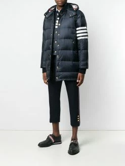 Thom Browne 4-bar Matte Nylon Coat