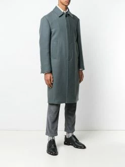 Thom Browne Relaxed Cashmere Bal Collar Overcoat single breasted coats of men 7 Thom Browne Relaxed Cashmere Bal Collar Overcoat