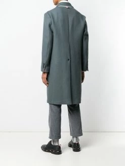 Thom Browne Relaxed Cashmere Bal Collar Overcoat single breasted coats of men 8 Thom Browne Relaxed Cashmere Bal Collar Overcoat