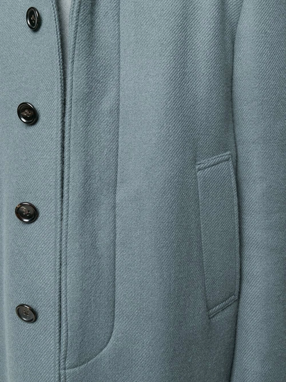 Thom Browne Relaxed Cashmere Bal Collar Overcoat single breasted coats of men 5 Thom Browne Relaxed Cashmere Bal Collar Overcoat