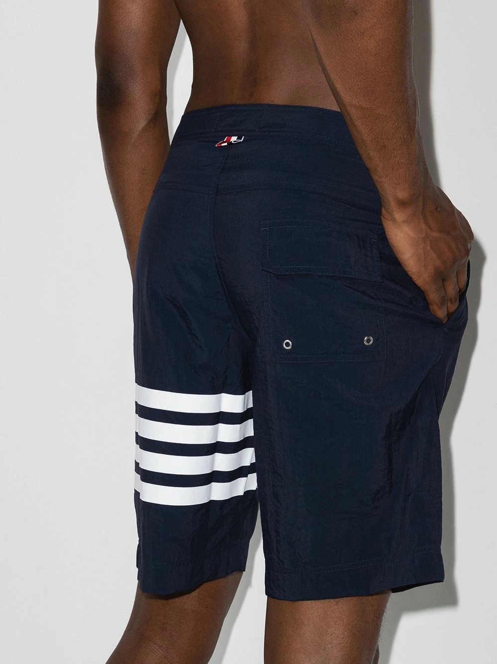 Thom Browne 4 bar Swim Tech Board Short swim & board shorts of men 3 Thom Browne 4-bar Swim Tech Board Short