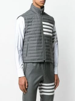 Thom Browne 4 bar Down Quilted Vest waistcoats & gilets of men 7 Thom Browne 4-bar Down Quilted Vest
