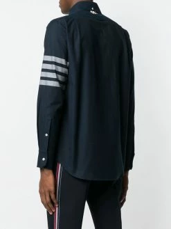 Thom Browne 4-bar Solid Rwb Stripe Shirt