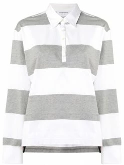 Thom Browne 4-Bar Oversized Rugby Polo