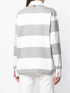 Thom Browne 4-Bar Oversized Rugby Polo