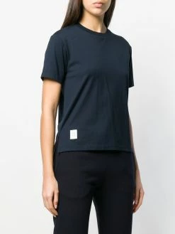 Thom Browne Logo patch short sleeve T shirt t-shirts & jersey shirts of women 7 Thom Browne logo-patch short-sleeve T-shirt