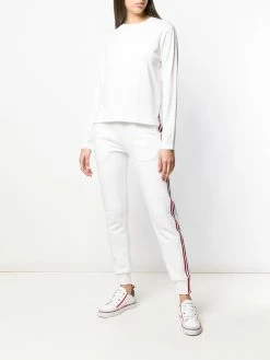 Thom Browne logo-patch long-sleeve T-shirt