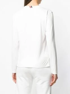 Thom Browne Logo patch long sleeve T shirt t-shirts & jersey shirts of women 8 Thom Browne logo-patch long-sleeve T-shirt