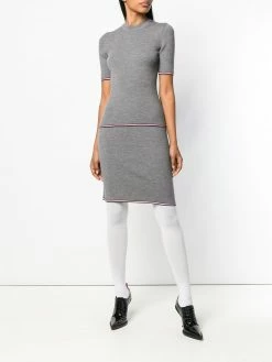 Thom Browne RWB-trim ribbed T-shirt