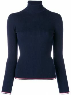Thom Browne RWB-trim roll-neck jumper