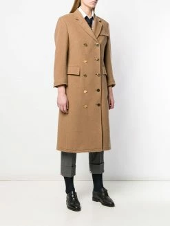 Thom Browne double-breasted Chesterfield overcoat