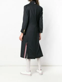 Thom Browne double-breasted mid-length overcoat