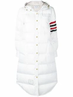 Thom Browne 4-Bar-stripe hooded parka
