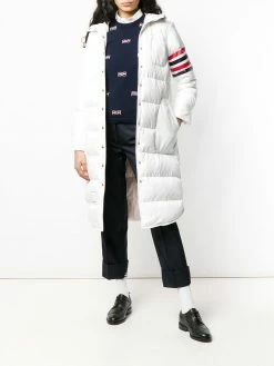 Thom Browne 4-Bar-stripe hooded parka