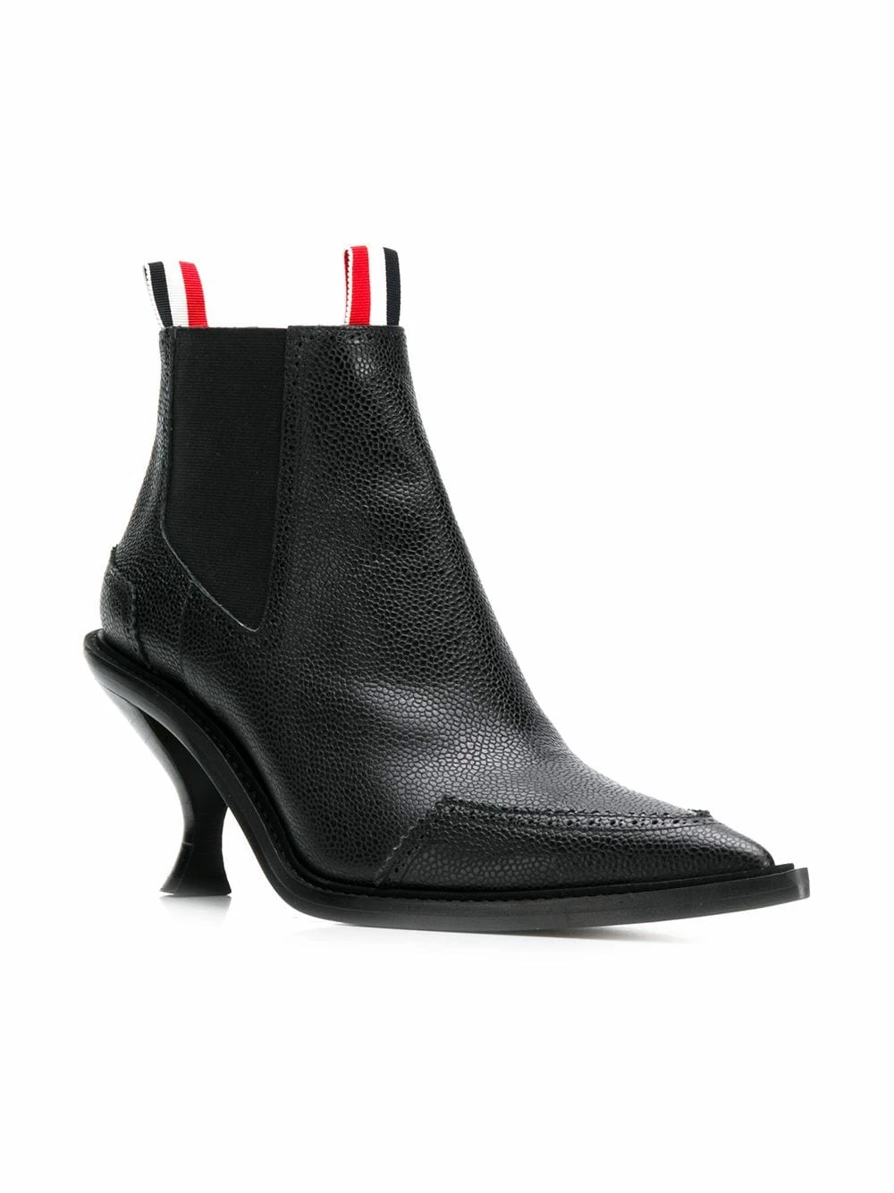 Thom Browne Long point brogue boots of women 2 Thom Browne long point brogue boots