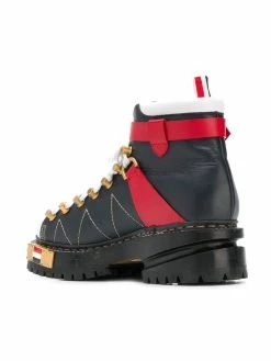 Thom Browne RWB White Vitello Hiking Boot
