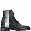 Thom Browne Contrast 4-bar Emboss Wingtip Boot