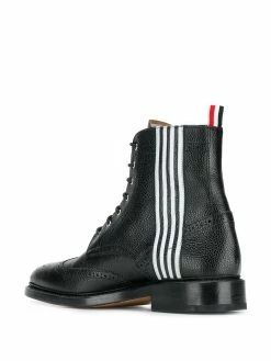 Thom Browne Contrast 4-bar Emboss Wingtip Boot