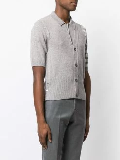 Thom Browne 4-bar 2-in-1 Cashmere Half-vest Polo