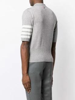 Thom Browne 4-bar 2-in-1 Cashmere Half-vest Polo