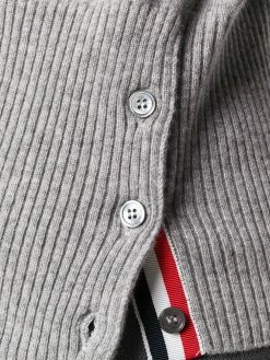 Thom Browne 4-bar 2-in-1 Cashmere Half-vest Polo