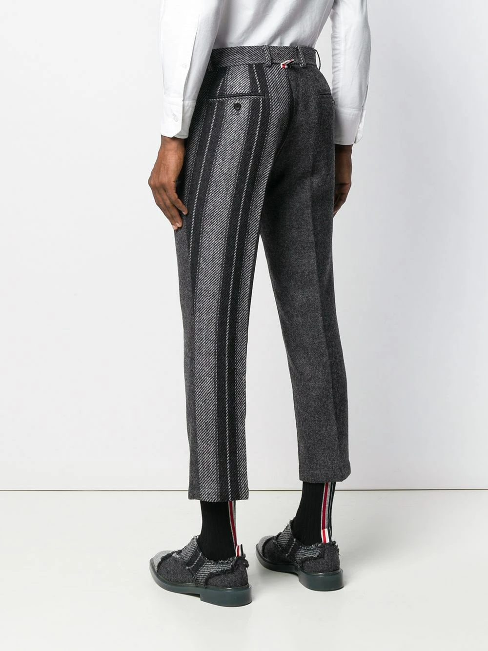 Thom Browne Variegated Repp Fun Mix Shetland Chino chinos of men 4 Thom Browne Variegated Repp Fun Mix Shetland Chino