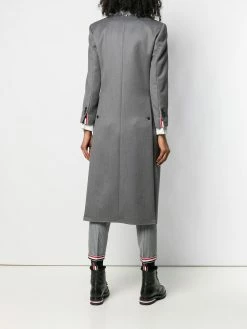 Thom Browne Fur Collar Elongated Chesterfield