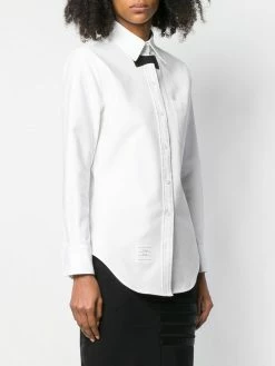 Thom Browne trompe l'oeil bow tie piqué shirt