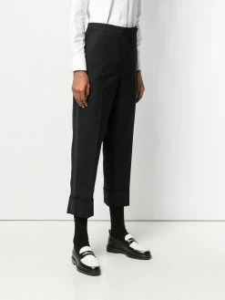 Thom Browne tuxedo stripe backstrap trousers