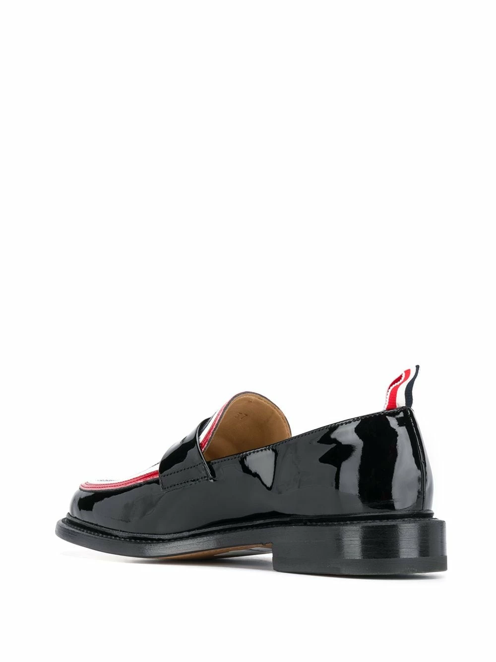 Thom Browne RWB detail penny loafers of women 3 Thom Browne RWB-detail penny loafers