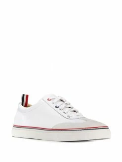 Thom Browne low-top calfskin sneakers