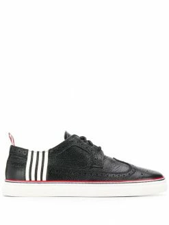 Thom Browne 4-bar pebbled brogue sneakers
