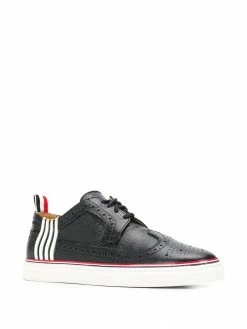 Thom Browne 4-bar pebbled brogue sneakers