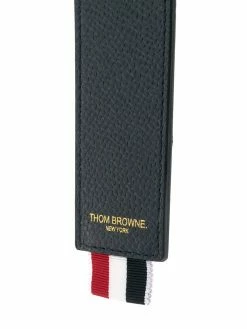 Thom Browne RWB stripe pebbled key holder