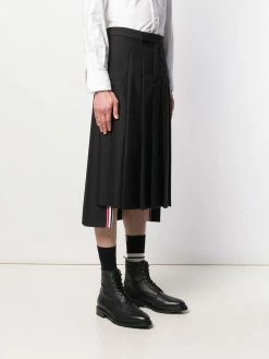 Thom Browne mohair wool pleated skirt